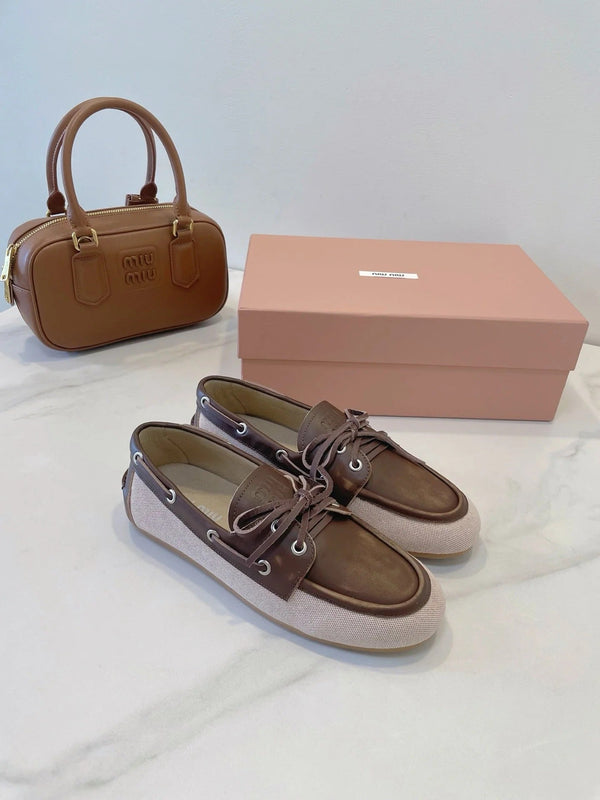 Miu 2026 Vintage Loafers Suede Leather 941761