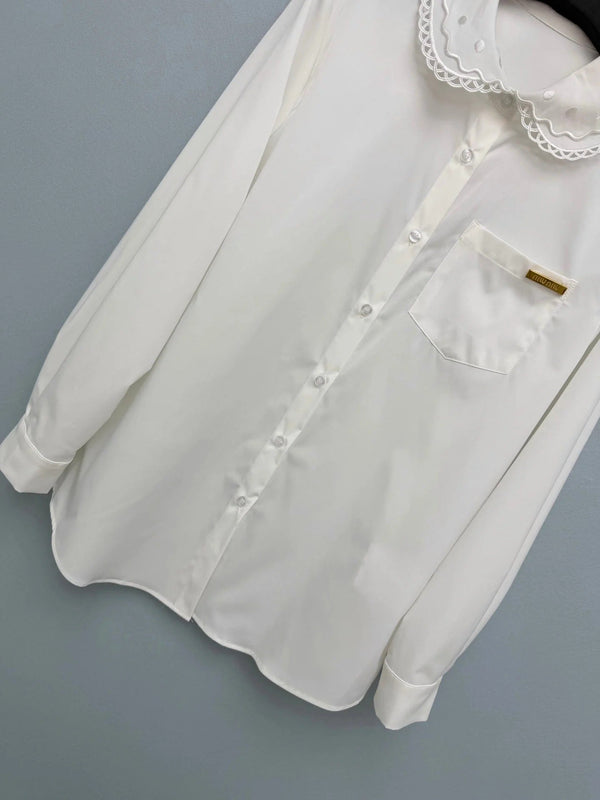 Miu 2026 Long-Sleeve Shirt Cotton 643283
