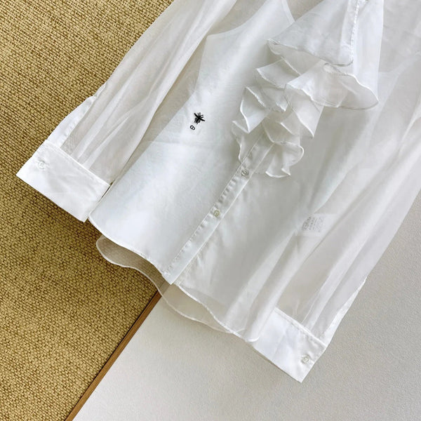 CD 2026 Ruffle Shirt Tulle 571406