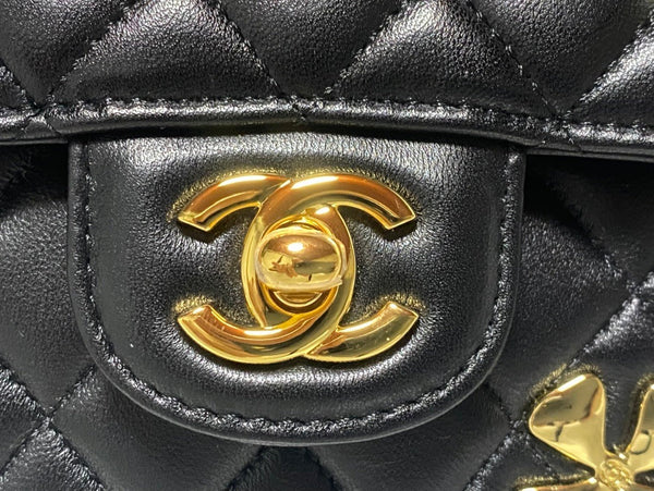 CC 26s Animal Gold Charm Flap Bag Lambskin