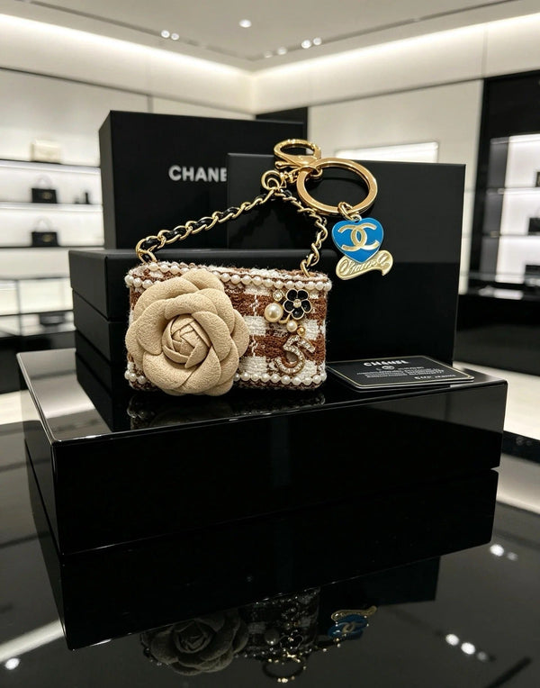 CC Flower Mini Bag Charm
