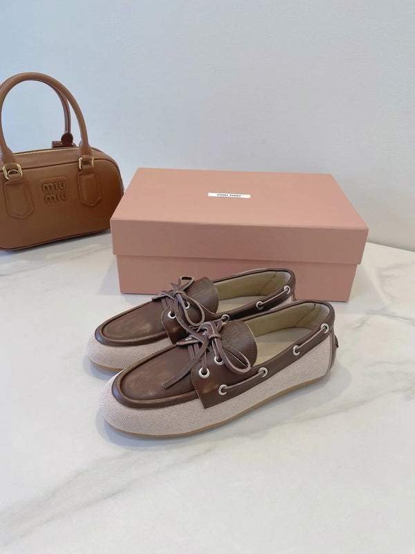 Miu 2026 Vintage Loafers Suede Leather 941761