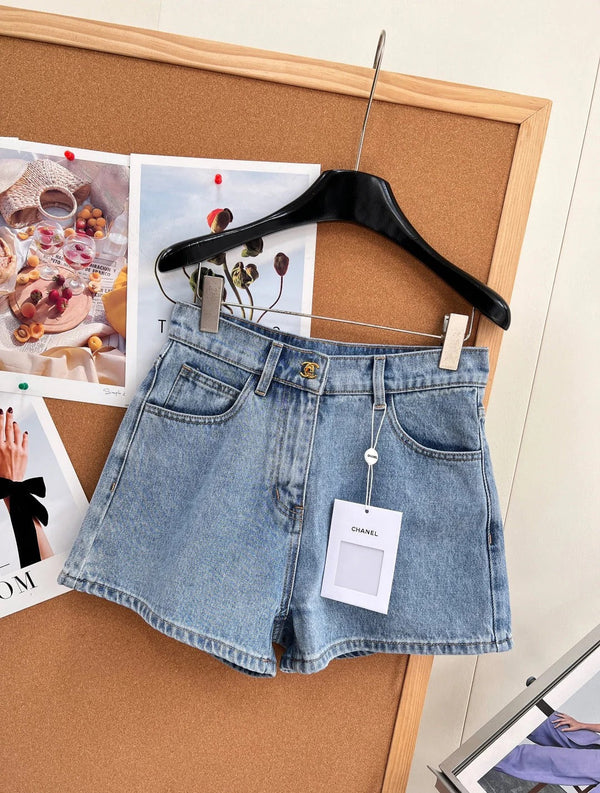 CC 2026 High-Waisted Denim Shorts Cotton 626411