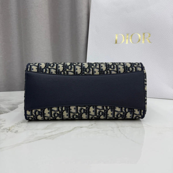 CD 2026 Promenade Bag 27cm Canvas Suede Leather