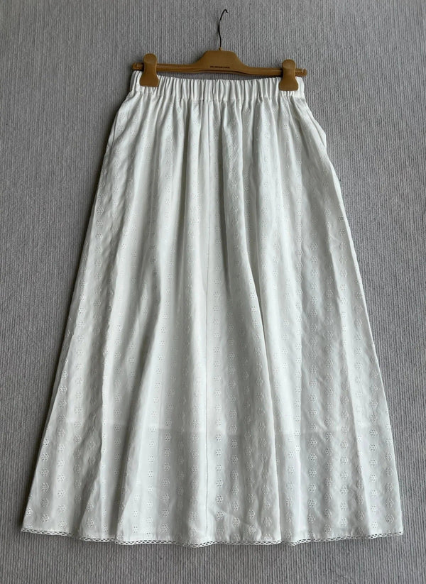 Miu 2026 Neck Top And Mid-Length Skirt Cotton 401251