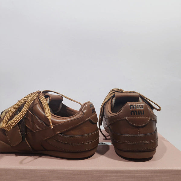 Miu 2026 Buckle Sneaker Leather 953679
