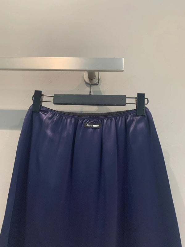 Miu 2026 Set Satin Navy 646105