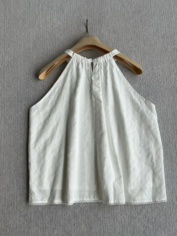 Miu 2026 Neck Top And Mid-Length Skirt Cotton 401251