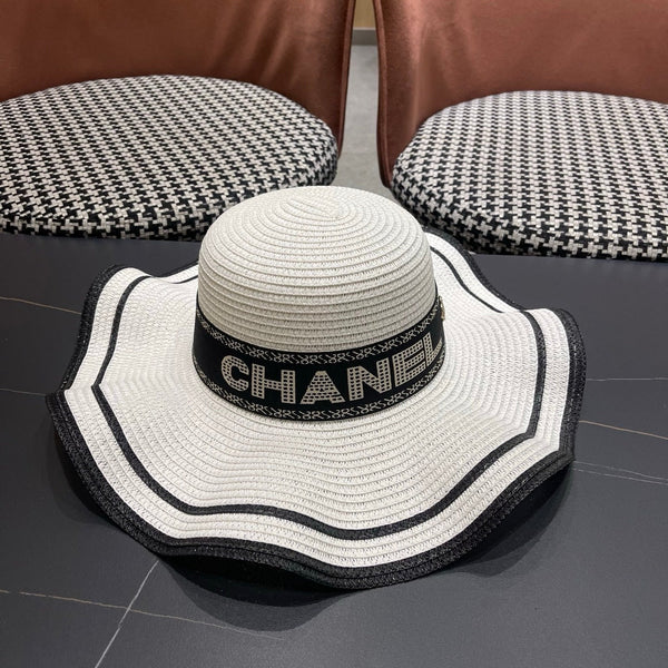 CC Wide-brimmed Straw Hat 214482