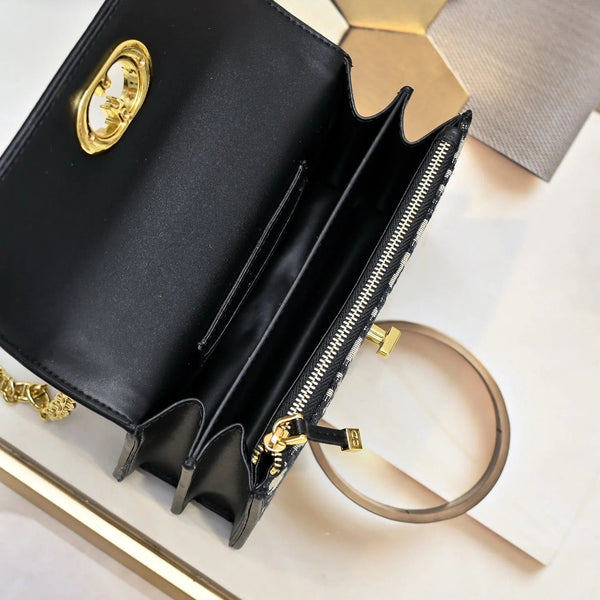 CD 2026 Miss Caro Mini Bag 18cm Fabric Leather