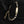 CC Choker Black Gold Pearl Leather Necklace