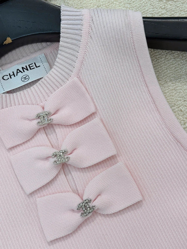 CC 2026 Bow-Tie Vest with Logo Wool 386926