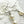 CC Silver Rhinestone Double C Tassel Pearl Earrings