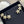 CC Full Diamond Light Gold 3 Star Stud Earrings