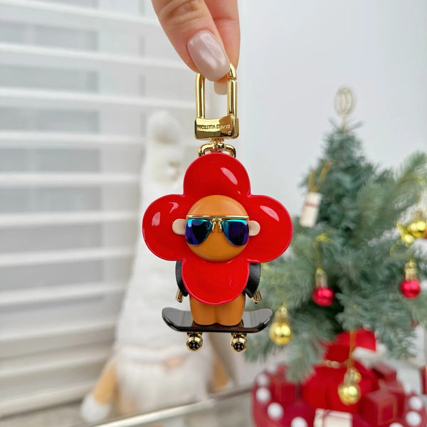 LV Vivienne Skateboarder Bag Charm