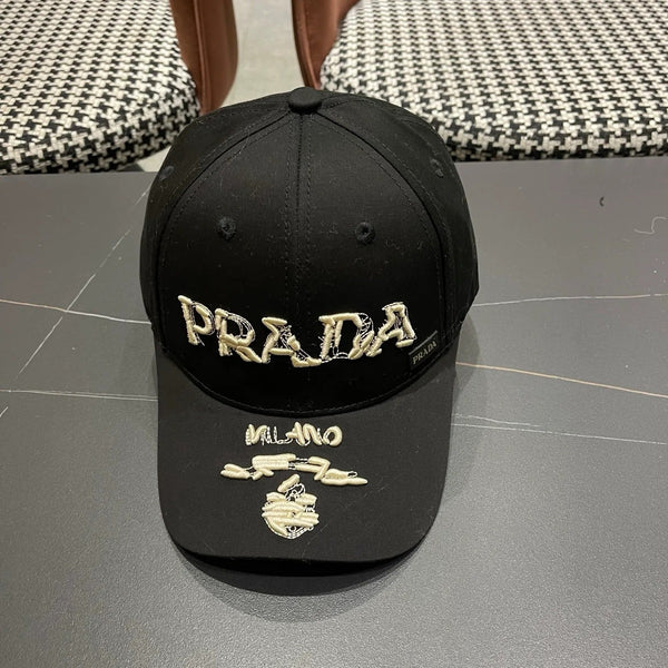 Prada Embroidered Logo Cap 221128