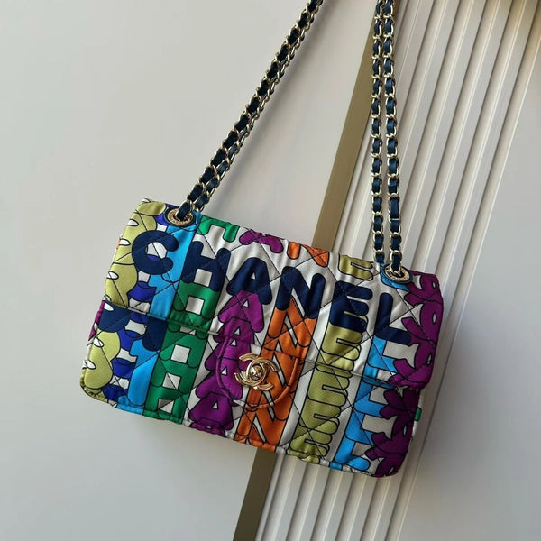 CC 2026 Medium Flap Bag 24.5cm Muticolor Fabric
