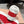 Miu 25 Small Bow Snealer Red White Suede Wool 541922
