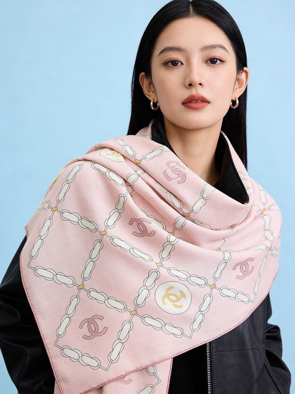 CC 26s Scarf 140 In Cashmere Silk 306125