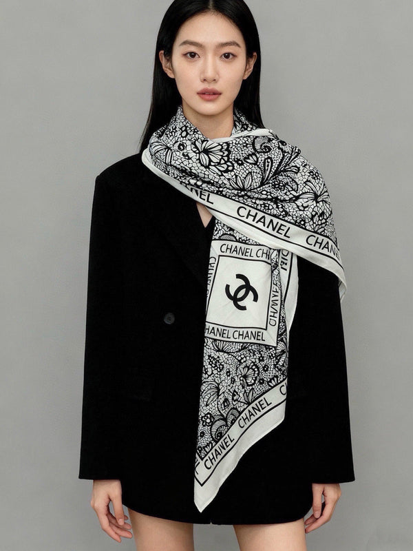 CC 26s Scarf 140 In Cashmere Silk 306134