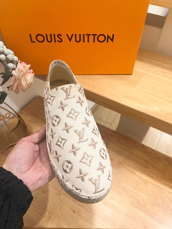 Bidart Slip-On Loafer Beige Monogram canvas 240631