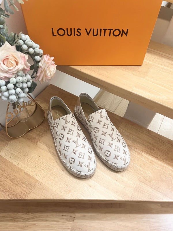 Bidart Slip-On Loafer Beige Monogram canvas 240631