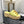 THICK SOLE WEDGE SLIPPERS IN SAND YELLOW LAMBSKIN AND BEIGE RUBBER