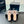 CC Slingback 2.5cm Light Pink Black Fabric Tweed