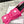 KNIFE CHEMISE 45MM SLINGBACK IN PUNCH PINK COTTON AND CALFSKIN