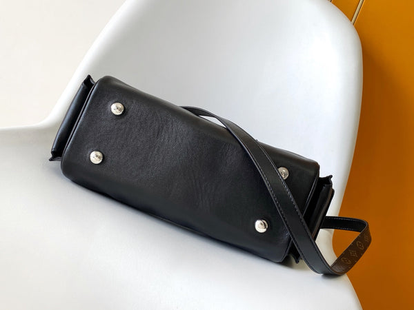 LV Speedy Cargo Vibe 28cm Black Sheepskin & Cowhide HW