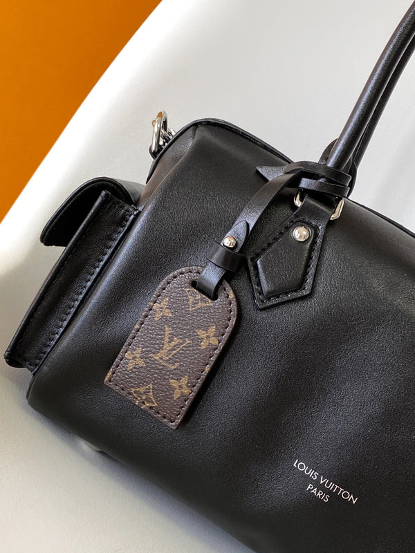 LV Speedy Cargo Vibe 28cm Black Sheepskin & Cowhide HW