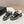 CC 25B Panda Sneakers Black White Fur Leather 542366