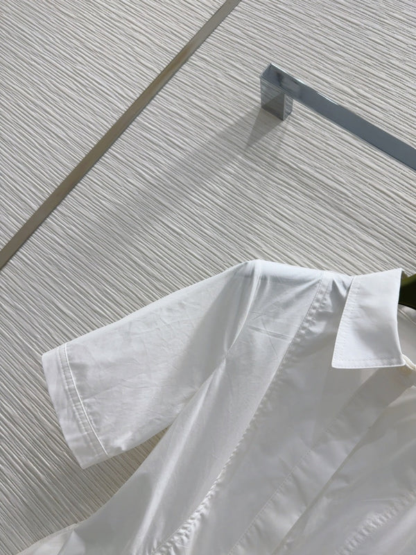 Gucci 2025 Shirt Dress White Cotton
