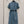 Celine 25 Short-sleeve Denim Dress Blue Cotton