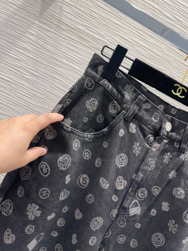 CC 25 Jeans Black Cotton