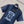 LV 25 Metal Zipper Decoration On The Left Shoulder Dress Blue Cotton