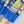 CD 25 Long Skirt Blue mix Colors Polyester