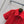 GG Crêpe Dress With Double G Button Red Wool 346689
