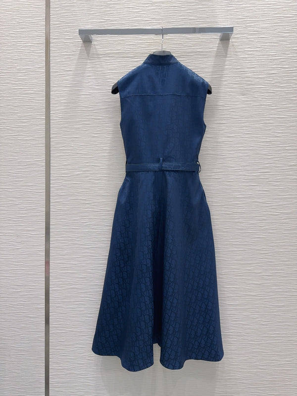 CD Vest Dress Blue Polyester 394945
