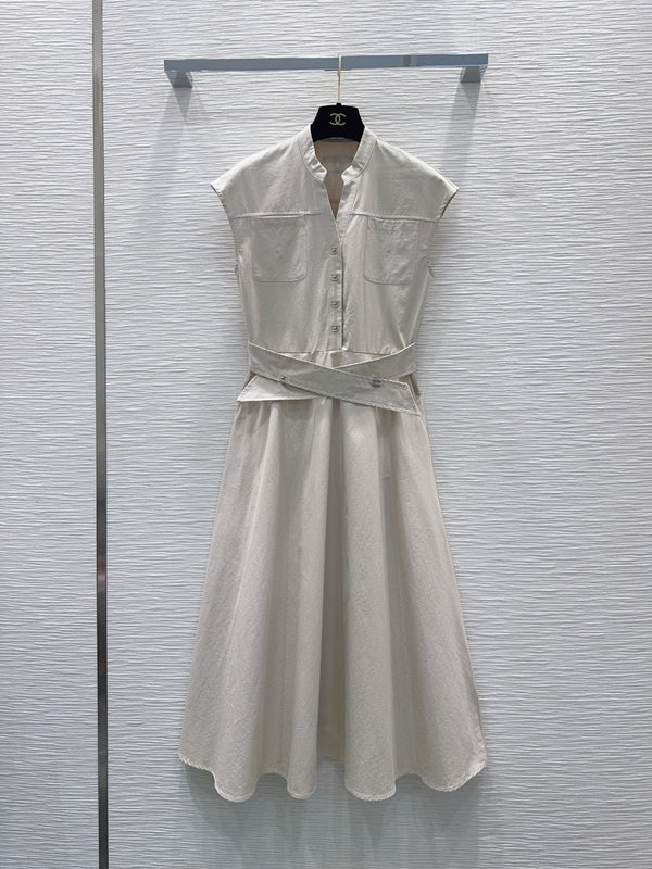 CC 26s Long Dress Denim 395037
