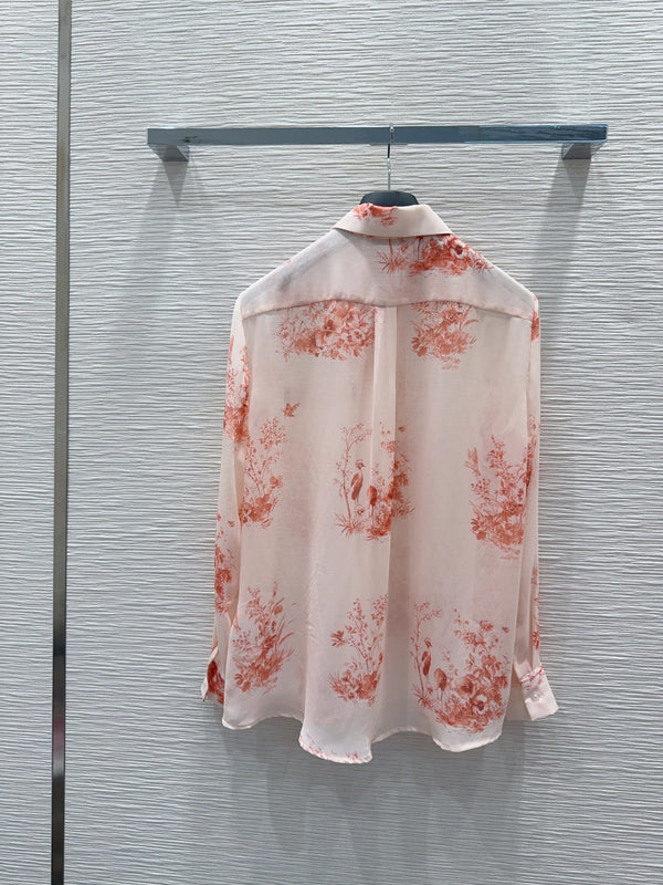 CD 26s Set Shirt Skirt Suit Light Orange Polyester 395008