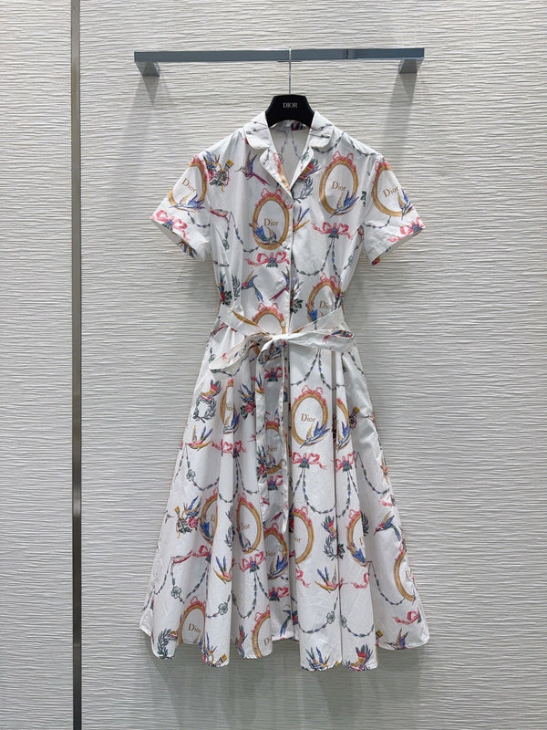 CD 26s Qixi Dress White Cotton 414405