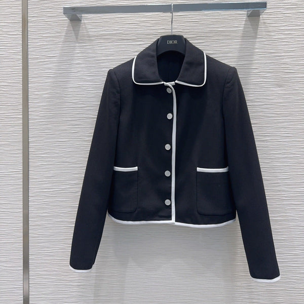 CD 26s Jacket Black White Technical Knit 414371