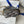 CD S5907CNKO Medium Saddle Pouch with Chain 21.5cm Blue Jacquard Cowhide GHW