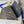 CD Medium Saddle Pouch with Chain 21.5cm Blue Jacquard Cowhide GHW