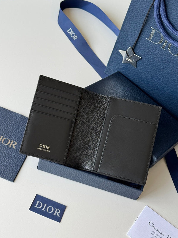 CD Saddle Passport Black Jacquard Cowhide