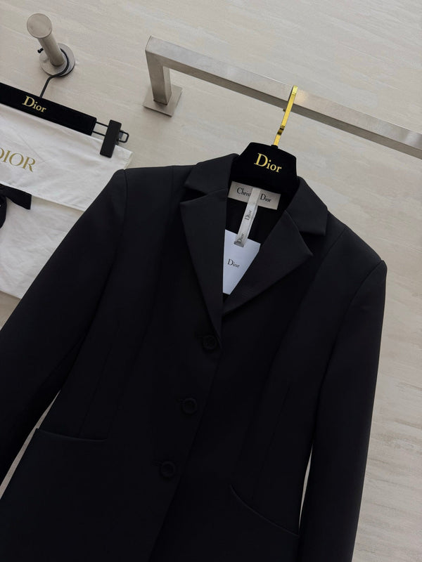 CD 30 Montaigne Bar Jacket Black Wool Silk 394142