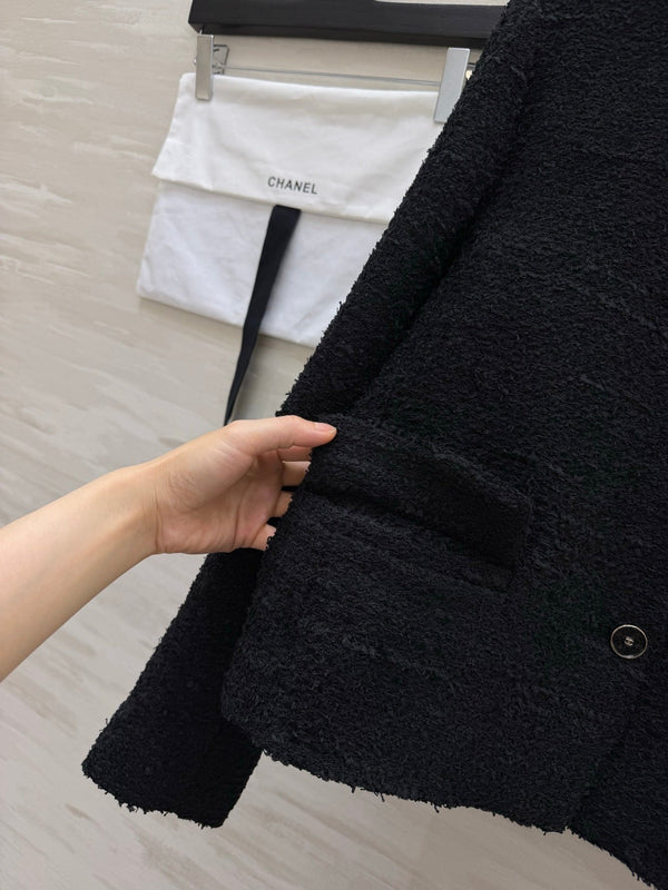 CC 26s Jacket in Black Tweed 414173