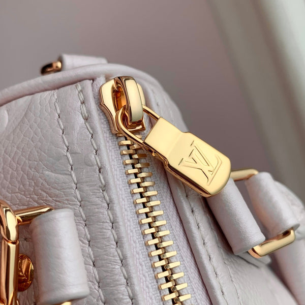 LV 2025 Nano Speedy Bag 16cm Pink Calfskin 346575