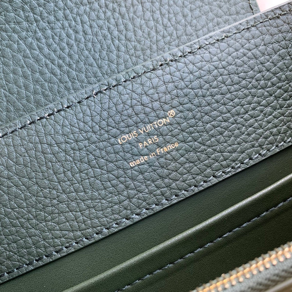 LV 2025 Capucine Bag Green Cowhide